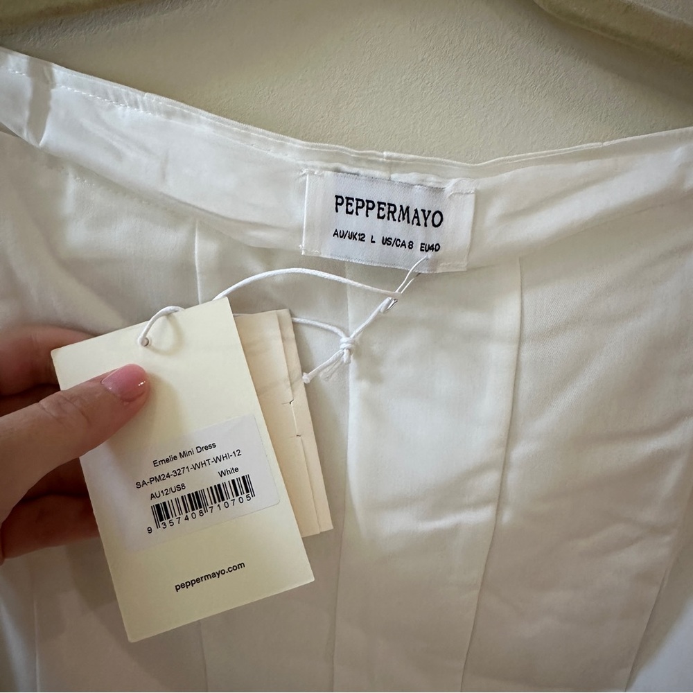 Peppermayo White Sleeveless Mini Dress - Picture 6 of 6